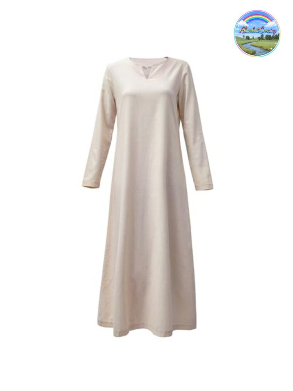 KUOIN Womens Medieval Renaissance Peasant Costume Maxi Dress Linen